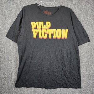 Pulp Fiction Graphic‎ T-Shirt Mens 2XL Black Short Sleeve Movie Logo Tee 2020